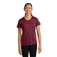 aerial view a maroon sport - tek ladies competitor tee, image 1 of 6
