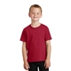 aerial view a red port company youth 5.4 oz 100 cotton t - shirt, image 1 of 6