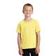 aerial view a yellow port company youth 5.4 oz 100 cotton t - shirt, image 1 of 6