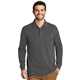 aerial view a sterling grey port authority(r) ezcotton(tm) long sleeve polo, image 1 of 6