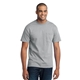 aerial view a athletic heather port company 50/50 cotton / poly t - shirt with pocket, image 1 of 6