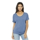 aerial view a blue triblend bella+canvas (r) womens slouchy tee - 8816, image 1 of 6