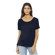 aerial view a midnight bella+canvas (r) womens slouchy tee - 8816, image 1 of 6
