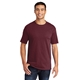 aerial view a athletic maroon port company(r) tall core blend tee, image 1 of 4