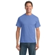 aerial view a carolina blue port company(r) tall core blend tee, image 1 of 4