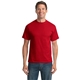 aerial view a red port company(r) tall core blend tee, image 1 of 4