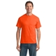 aerial view a safety orange port company(r) tall core blend tee, image 1 of 4