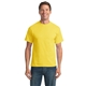 aerial view a yellow port company(r) tall core blend tee, image 1 of 4