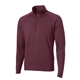 aerial view a maroon sport - tek sport - wick stretch 1/2- zip pullover, image 1 of 6