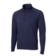 aerial view a true navy sport - tek sport - wick stretch 1/2- zip pullover, image 1 of 6