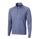 aerial view a true navy heather sport - tek sport - wick stretch 1/2- zip pullover, image 1 of 6