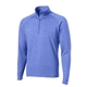 aerial view a true royal heather sport - tek sport - wick stretch 1/2- zip pullover, image 1 of 6