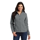 aerial view a deep smoke port authority fleece jacket - ladies, image 1 of 6