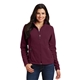 aerial view a maroon port authority fleece jacket - ladies, image 1 of 6
