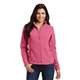 aerial view a pink blossom port authority fleece jacket - ladies, image 1 of 6