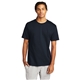 aerial view a navy champion (r) heritage 6- oz jersey tee, image 1 of 6