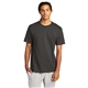 aerial view a charcoal heather champion (r) heritage 6- oz jersey tee, image 1 of 6