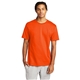 aerial view a orange champion (r) heritage 6- oz jersey tee, image 1 of 6