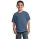 aerial view a denim blue port company(r) - youth pigment - dyed tee, image 1 of 3