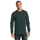 aerial view a dark green port company long sleeve essential t - shirt, image 1 of 6