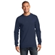 aerial view a navy port company long sleeve essential t - shirt, image 1 of 6