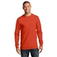 aerial view a orange port company long sleeve essential t - shirt, image 1 of 6