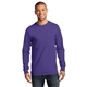 aerial view a purple port company long sleeve essential t - shirt, image 1 of 6