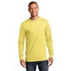 aerial view a yellow port company long sleeve essential t - shirt, image 1 of 6