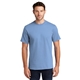 aerial view a light blue port company tall essential t - shirt, image 1 of 5