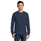 aerial view a navy port company long sleeve essential t - shirt with pocket, image 1 of 4
