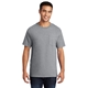 aerial view a athletic heather port company essential t - shirt with pocket, image 1 of 5