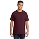 aerial view a athletic maroon port company essential t - shirt with pocket, image 1 of 6