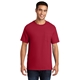 aerial view a red port company essential t - shirt with pocket, image 1 of 6