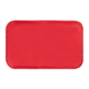 aerial view a red reusable therapeutic hot / cold gel pack, image 1 of 2