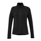 aerial view a black (995) womens asgard eco knit full zip performance jacket, image 1 of 5