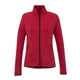 aerial view a team red heather (358) womens asgard eco knit full zip performance jacket, image 1 of 5