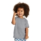 aerial view a athletic heather port co(tm) toddler core cotton tee, image 1 of 5