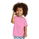 aerial view a candy pink port co(tm) toddler core cotton tee, image 1 of 5