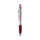 a red ribbon spin top pen with stylus, full color digital