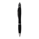 aerial view a black halcyon(r) silhouette spin top pen with stylus, full color digital, image 1 of 3