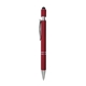 aerial view a red halcyon(r) executive metal spin top pen with stylus, full color digital, image 1 of 2