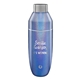 a metallic blue snowfox(r) 24 oz cocktail shaker, laser, premium