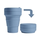 aerial view a steel stojo 12 oz collapsible cup, image 1 of 2