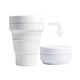 aerial view a quartz stojo 12 oz collapsible cup, image 1 of 2