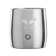 a stainless steel snowfox(r) 11 oz rocks glass, laser, standard