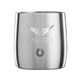 a stainless steel snowfox(r) 11 oz rocks glass, laser, premium
