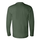 aerial view a forest green bayside long sleeve t - shirt, image 2 of 3