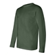 aerial view a forest green bayside long sleeve t - shirt, image 3 of 3
