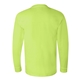 aerial view a lime green bayside long sleeve t - shirt, image 2 of 3