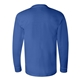 aerial view a royal blue bayside long sleeve t - shirt, image 2 of 3